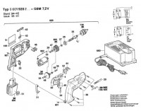Bosch 0 601 920 203 Gbm 7,2 V Cordless Drill 7.2 V / Eu Spare Parts